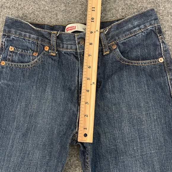 Levi's 550 Jeans Youth Size 14 27 x 27 Relaxed Fit Dark Wash Denim - Picture 8 of 12